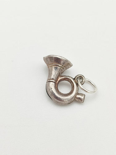 Vintage 925 Sterling Silver French Horn Charm CA15-62