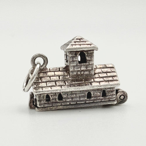 Vintage 925 Sterling Silver Wedding Chapel Charm CA21-54