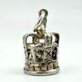 Vintage 925 Sterling Silver Royal Crown Charm CA28-3