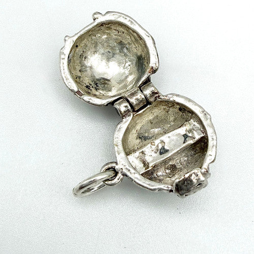 Vintage 925 Sterling Silver Football Charm CA26-32