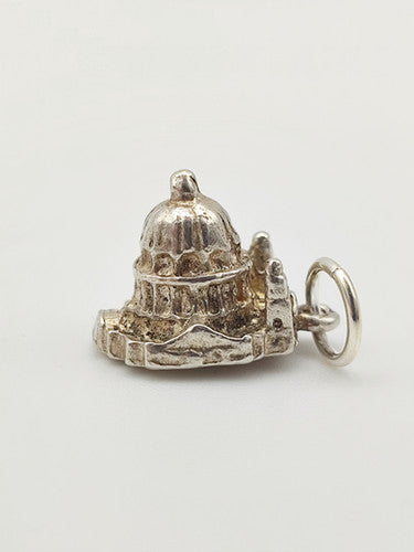 Vintage 925 Sterling Silver St Paul's Cathedral Charm CA17-87
