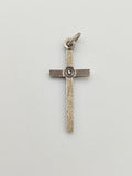 Vintage 925 Sterling Silver Cross Charm PAT43