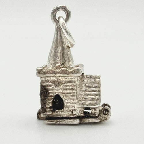Vintage 925 Sterling Silver Church Charm CA24-53