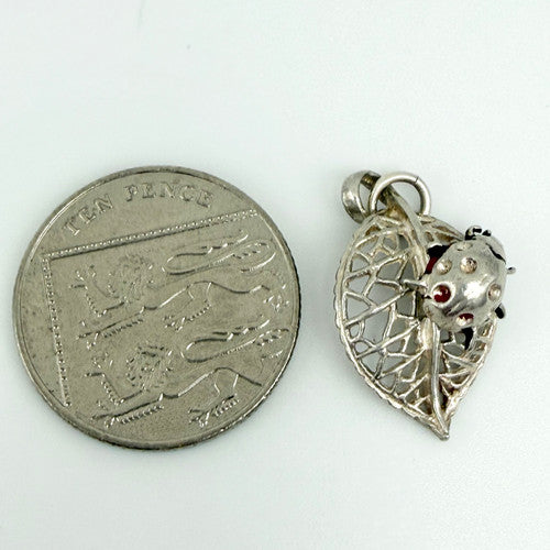 Vintage 925 Sterling Silver NUVO Ladybird Charm CA28-20