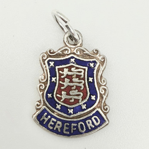 Vintage 925 Sterling Silver Hereford Travel Charm CA25-39