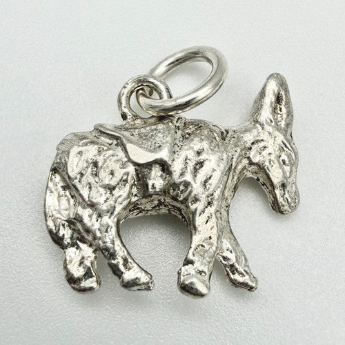 Vintage 925 Sterling Silver Donkey Charm CA22-18