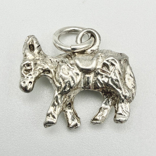 Vintage 925 Sterling Silver Donkey Charm CA22-18