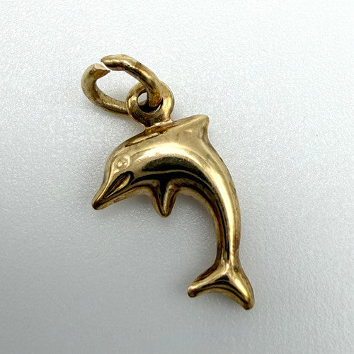 Vintage 9ct Yellow Gold Dolphin Charm PG39
