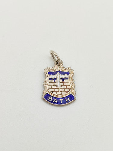 Vintage 925 Sterling Silver Bath Travel Charm CA13-96