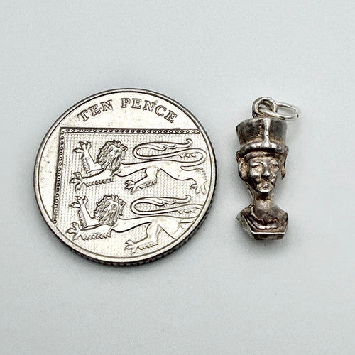 Vintage 925 Sterling Silver Pharaoh Charm CA19-51