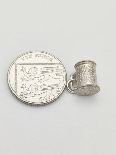 Vintage 925 Sterling Silver Tankard Charm CA13-1