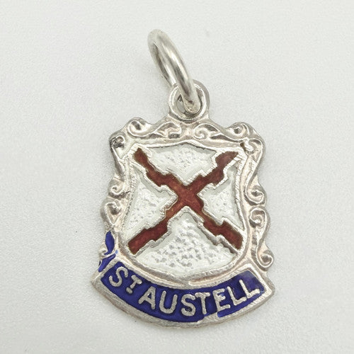Vintage 925 Sterling Silver St Austell Travel Charm CA24-35