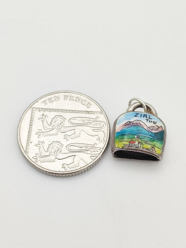 Vintage 925 Sterling Silver Zirl Travel Bell Charm CA15-118