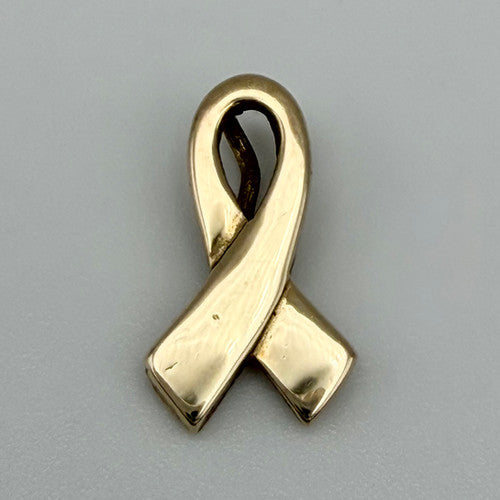 Vintage 9ct Yellow Gold Bow Slider Pendant PG17