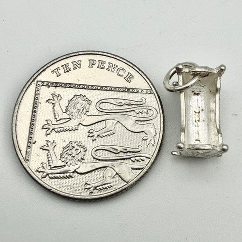 Vintage 925 Sterling Silver Cot Crib Charm CA22-68