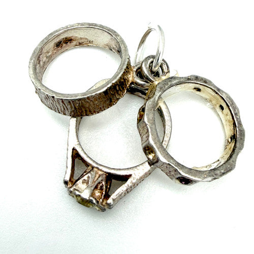 Vintage 925 Sterling Silver Ring Charm CA27-11
