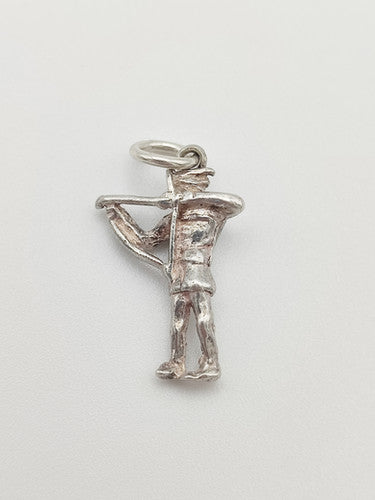 Vintage 925 Sterling Silver Archer Charm CA2-31
