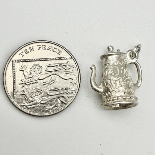 Vintage 925 Sterling Silver Teapot Charm CA22-85