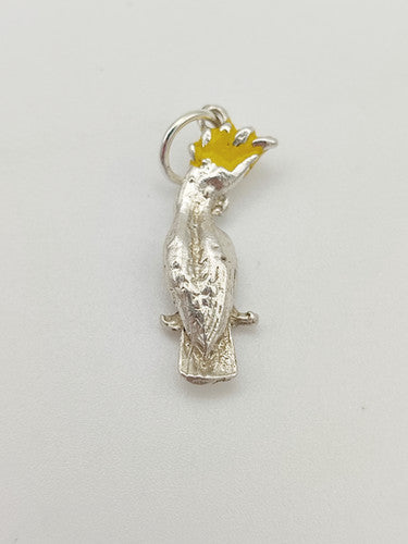 Vintage 925 Sterling Silver Cockatoo Charm CA17-35