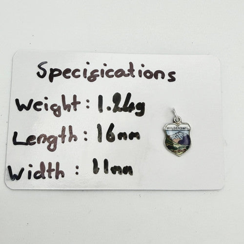Vintage 800 Silver Wilderswil Travel Charm CA25-24