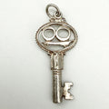 Vintage 925 Sterling Silver 18 Key Charm CA26-20