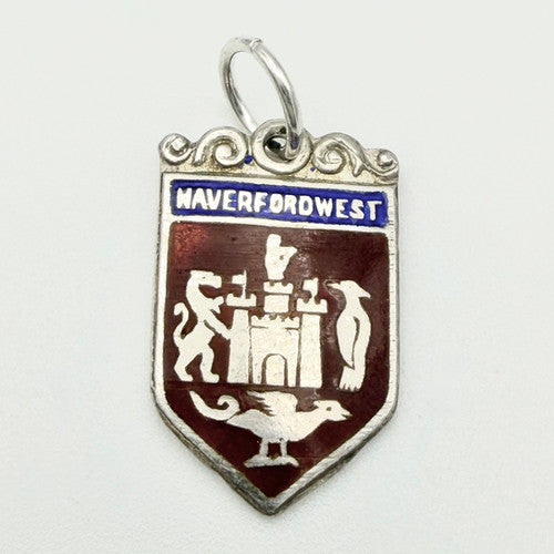 Vintage 925 Sterling Silver Haverfordwest Travel Charm CA20-32