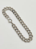 Vintage 925 Sterling Silver Double Curb Link Bracelet Bracelets-25