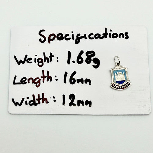 Vintage 925 Sterling Silver Tewkesbury Travel Charm CA20-35