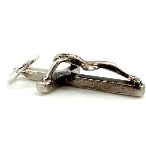 Vintage 925 Sterling Silver Crucifix Charm CA27-15