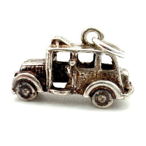 Vintage 925 Sterling Silver London Taxi Charm CA27-25