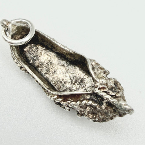 Vintage 925 Sterling Silver Oriental Shoe Charm CA24-34