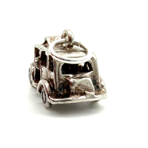 Vintage 925 Sterling Silver London Taxi Charm CA27-25