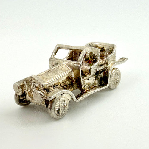 Vintage 925 Sterling Silver Open Top Car Charm CA28-39