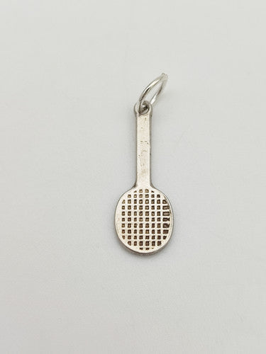 Vintage 925 Sterling Silver Tennis Racket Charm CA15-39