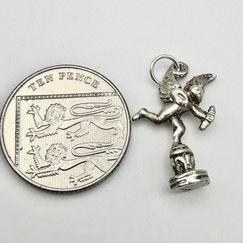 Vintage 925 Sterling Silver Cupid Charm CA21-9