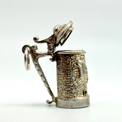 Vintage 925 Sterling Silver Tankard Charm CA28-26
