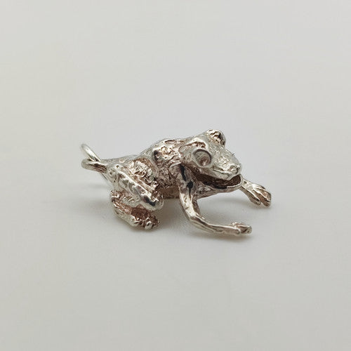 Vintage 925 Sterling Silver Frog Charm CA19-14