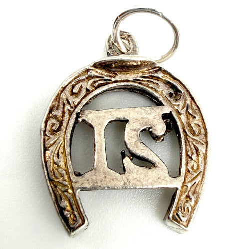Vintage 925 Sterling Silver 21 Horseshoe Charm CA27-8