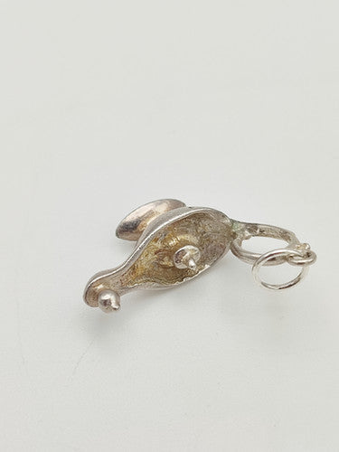 Vintage 925 Sterling Silver Aladdin's Lamp Charm CA15-26