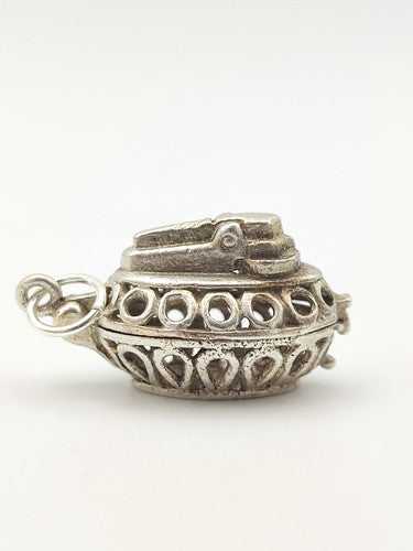 Vintage 925 Sterling Silver Desk Lighter Charm CA17-86
