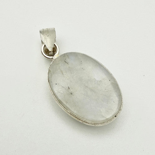 Vintage 925 Sterling Silver Quartz Pendant PAT114
