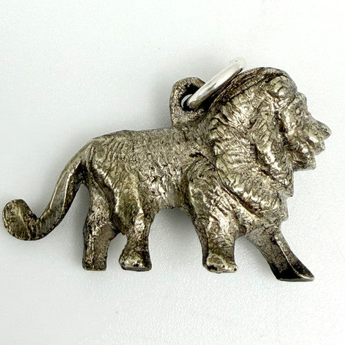 Vintage 925 Sterling Silver Lion Charm CA28-16