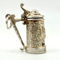 Vintage 925 Sterling Silver Tankard Charm CA28-26