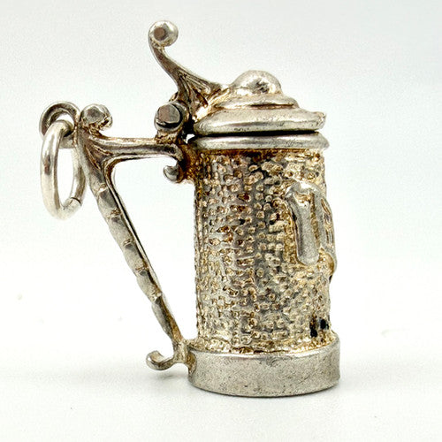 Vintage 925 Sterling Silver Tankard Charm CA28-26