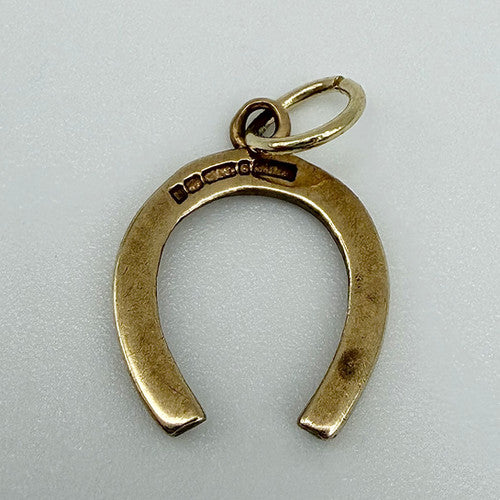 Vintage 9ct Yellow Gold Horseshoe Charm PG24