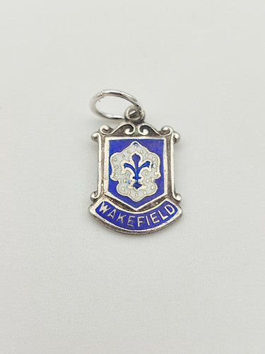 Vintage 925 Sterling Silver Wakefield Travel Charm CA18-71