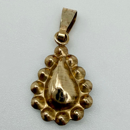 Vintage 9ct Yellow Gold CZ Pendant PG19
