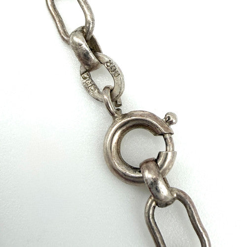 Vintage 925 Sterling Silver Box Link Bracelet Bracelets-60