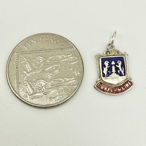Vintage 925 Sterling Silver Dunfermline Travel Charm CA25-15