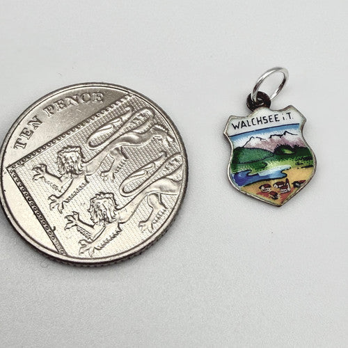 Vintage 800 Silver Walchsee Travel Charm CA25-9